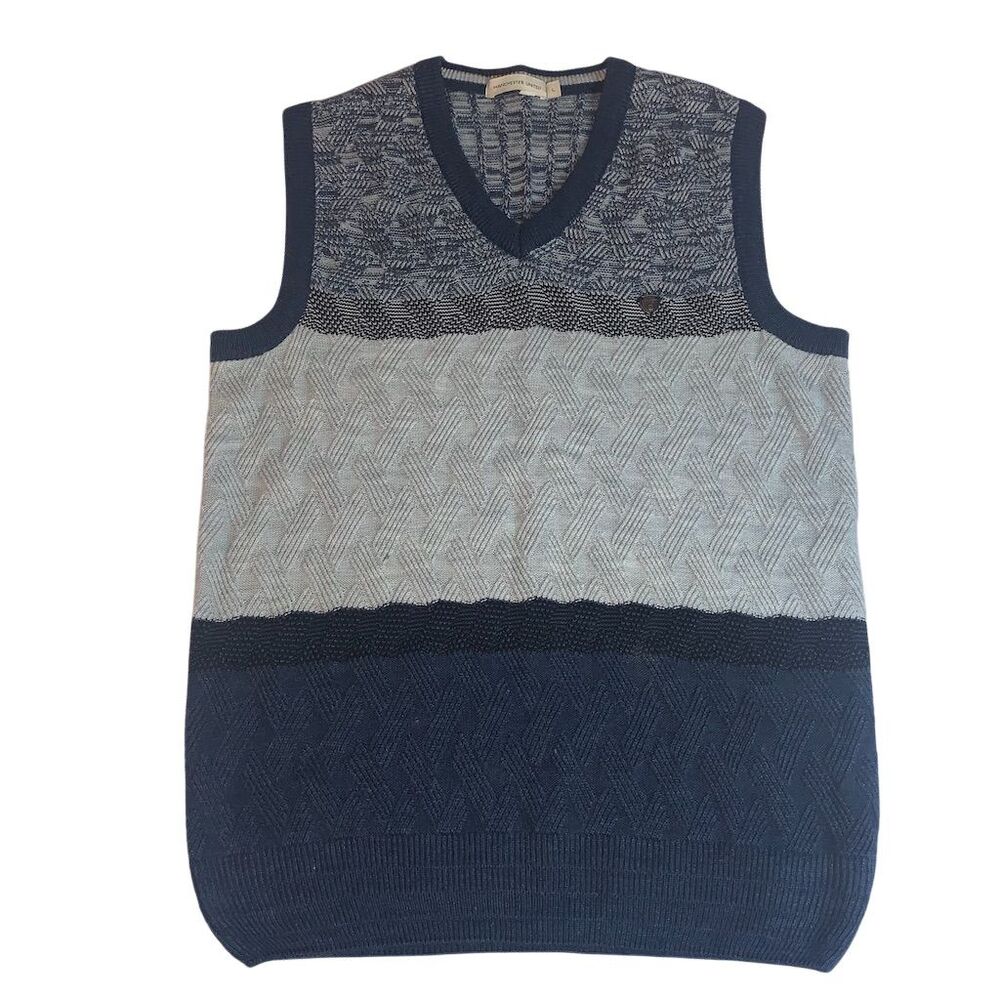 Men's V-Neck Sweater Vest Multicolor Manchester United‎ L